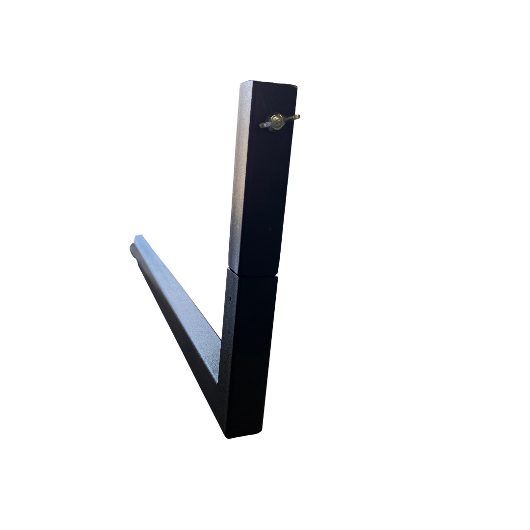 BBQARM tray riser extension for swing away arm height adjustment