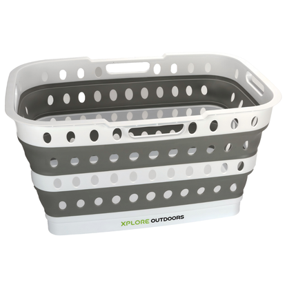Collapsible Laundry Basket with Fold-out Legs