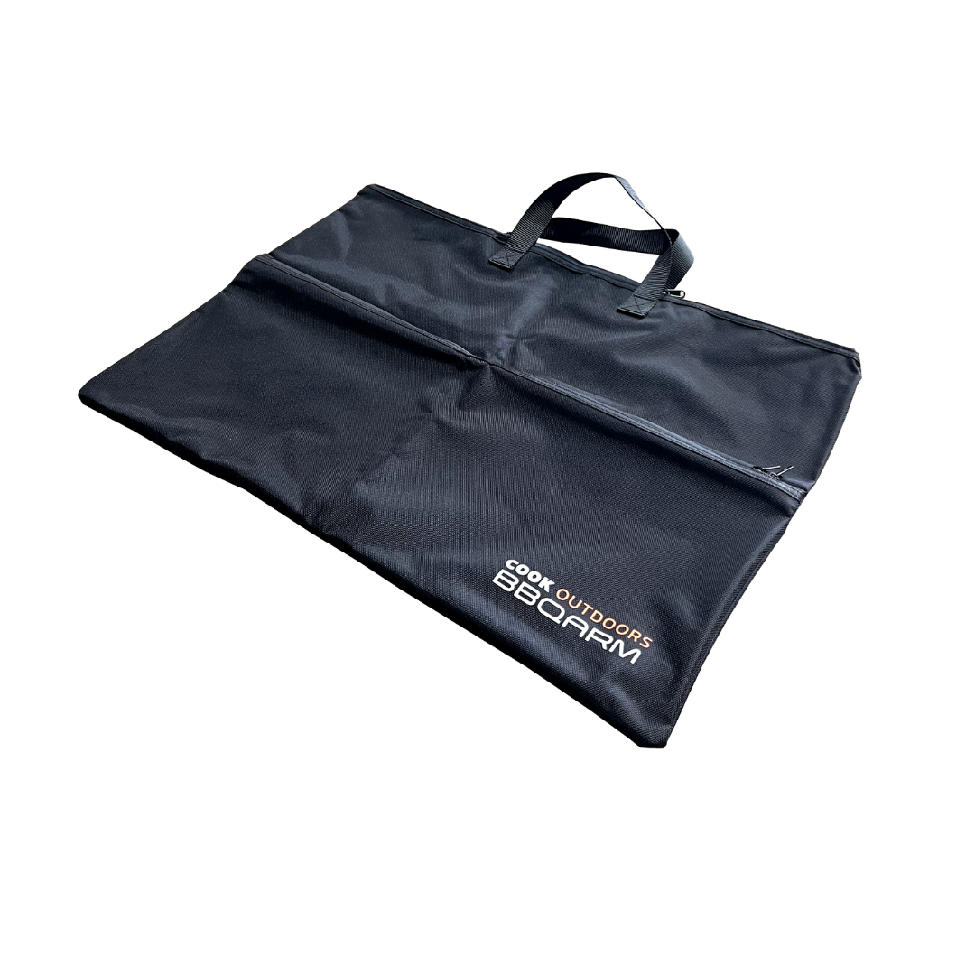 BBQARM tray bag for storing and transporting BBQARM tray for caravan and camping use