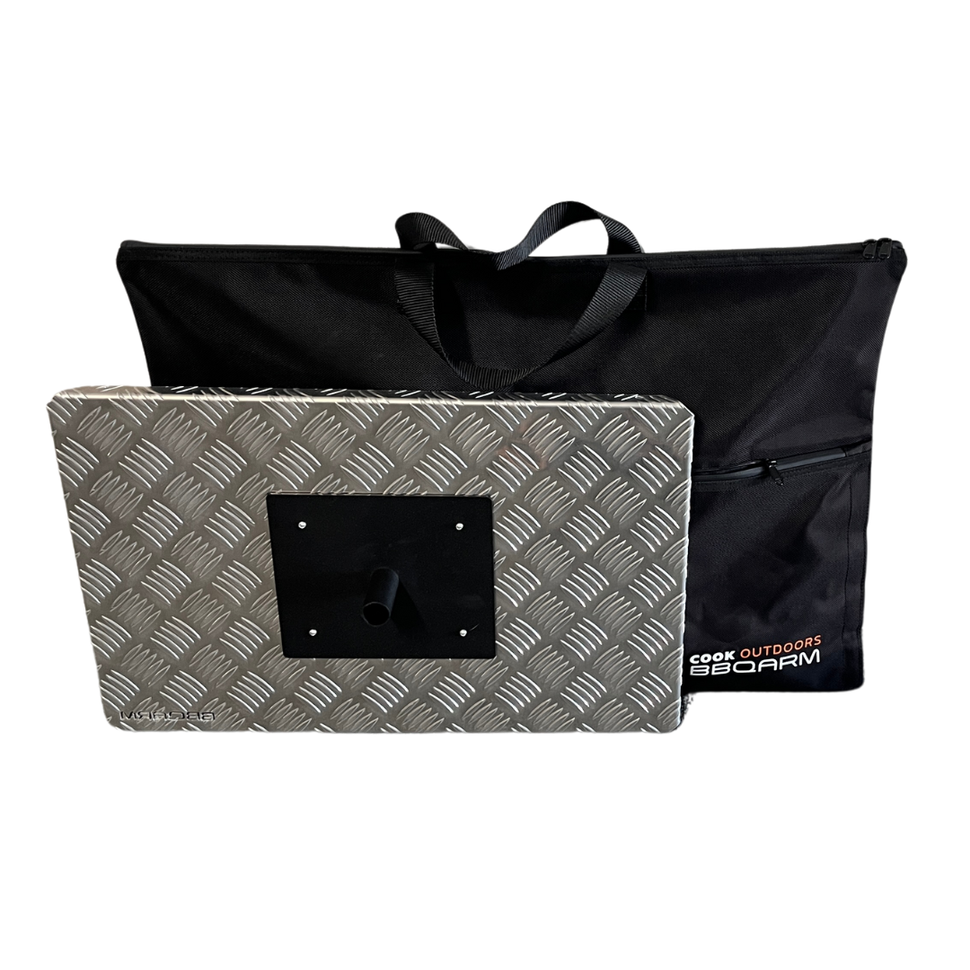 BBQARM tray carry bag for storing and transporting BBQARM tray for caravan and camping use