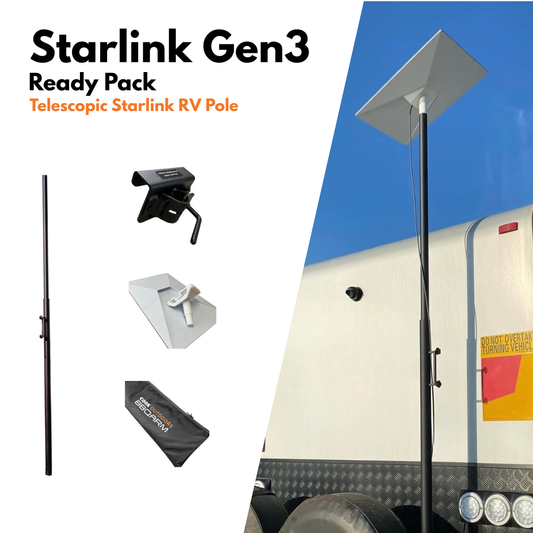 Starlink Gen 3 Ready Pack - Telescopic Starlink RV Pole