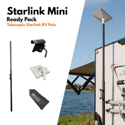 Starlink Mini Ready Pack - Telescopic Starlink RV Pole