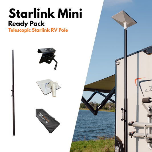 Starlink Mini Ready Pack - Telescopic Starlink RV Pole