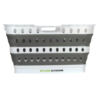 Xplore Outdoors collapsible laundry basket lightweight portable design for caravan and camping