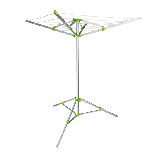 Foldable camping clothesline lightweight portable rotary clothesline for caravan and camping