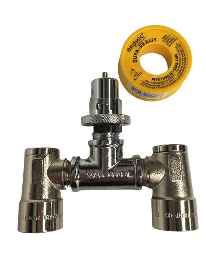 BBQARM dual bayonet gas adaptor for caravan gas outlet