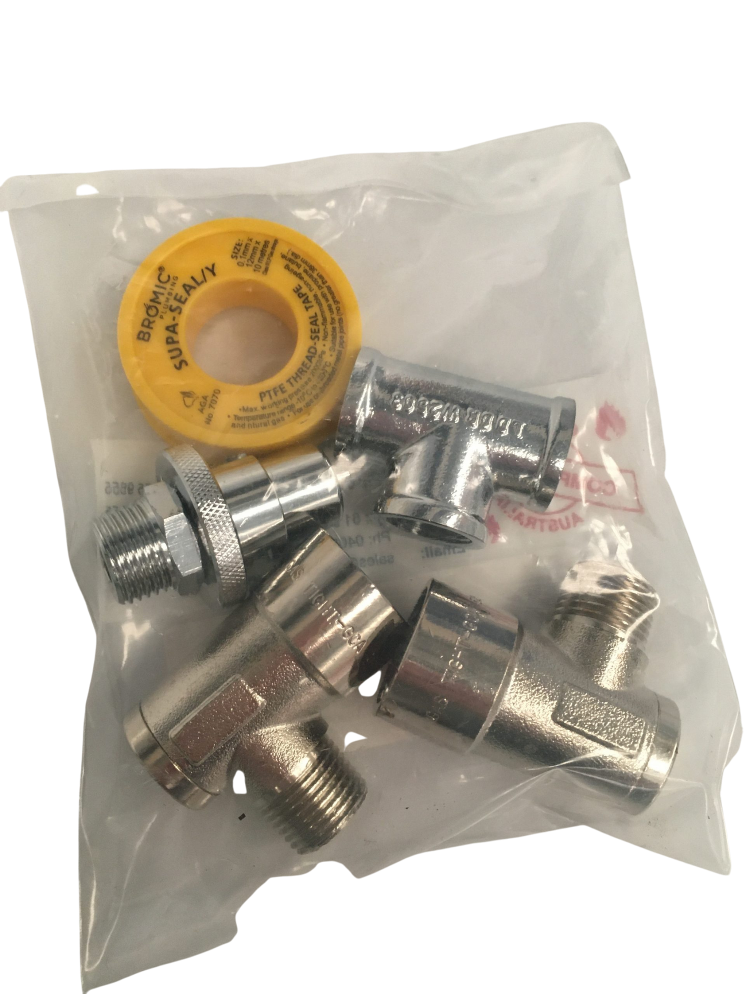 BBQARM dual bayonet gas adaptor for caravan gas outlet