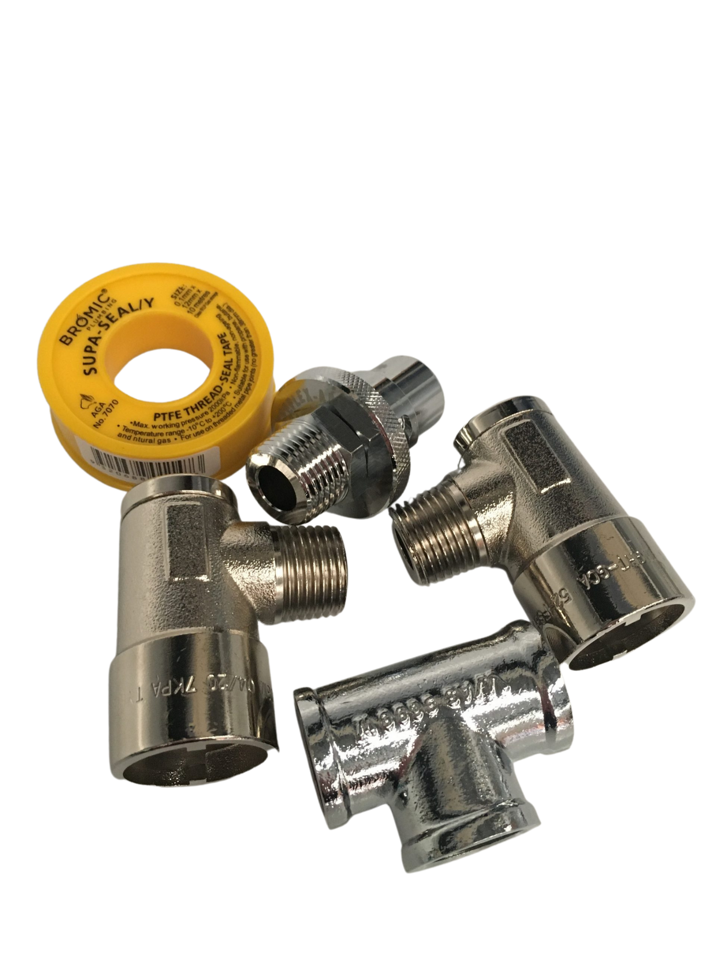 BBQARM dual bayonet gas adaptor for caravan gas outlet