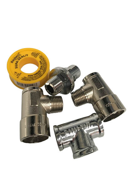 BBQARM dual bayonet gas adaptor for caravan gas outlet
